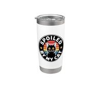 Spoiled By My Cat Vaso térmico de acero inoxidable de doble pared
