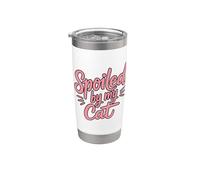 Spoiled By My Cat Vaso térmico de acero inoxidable de doble pared