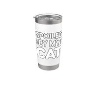 Spoiled By My Cat Vaso térmico de acero inoxidable de doble pared