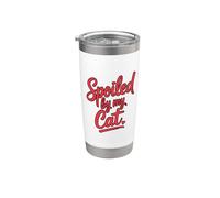 Spoiled By My Cat Vaso térmico de acero inoxidable de doble pared