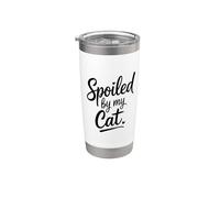 Spoiled By My Cat Vaso térmico de acero inoxidable de doble pared