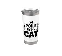 Spoiled By My Cat Vaso térmico de acero inoxidable de doble pared