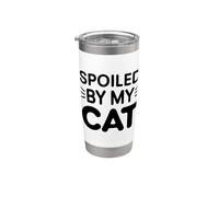 Spoiled By My Cat Vaso térmico de acero inoxidable de doble pared