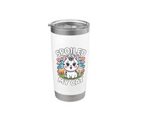 Spoiled By My Cat Vaso térmico de acero inoxidable de doble pared