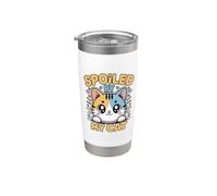 Spoiled By My Cat Vaso térmico de acero inoxidable de doble pared
