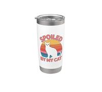 Spoiled By My Cat Vaso térmico de acero inoxidable de doble pared