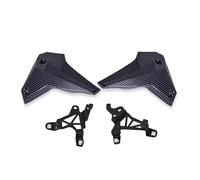 Spoiler Alerón Aerodinámico para MT-09 2024 2025 para MT09 SP 2024 2025 Cubiertas Paneles Laterales Relleno Delantero Protector Panel Marco Lateral Cubierta Placa Winglet(Fibra de Carbon)