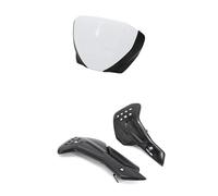 Spoiler Alerón Aerodinámico Protector Cárter para Triumph para Trident 660 2021 2022 2023-2024 Protector Chasis Inferior Motocicleta Placa Deslizamiento Alerón Winglet(White Bright Black)