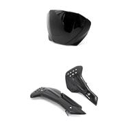 Spoiler Alerón Aerodinámico Protector Cárter para Triumph para Trident 660 2021 2022 2023-2024 Protector Chasis Inferior Motocicleta Placa Deslizamiento Alerón Winglet(Black Bright Black)