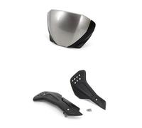 Spoiler Alerón Aerodinámico Protector Cárter para Triumph para Trident 660 2021 2022 2023-2024 Protector Chasis Inferior Motocicleta Placa Deslizamiento Alerón Winglet(Grey Bright Black)