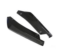 Spoiler Alerón Par Alerones Universales 445 Mm para Faldón Lateral Extensión Parachoques Delantero Trasero Difusor Alerón Protector contra Arañazos(Fibra de Carbon)