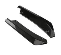 Spoiler Alerón Par Alerones Universales 445 Mm para Faldón Lateral Extensión Parachoques Delantero Trasero Difusor Alerón Protector contra Arañazos(Negro)