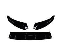 Spoiler Alerón Parachoques Delantero, Labio Apariencia Fibra Carbono/Protector Hoja Divisora Inferior Negro Brillante para VW para Caddy MK4 2020-2024 Alerones Coche(Glossy Black)