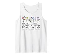 Spoiler Alert God Wins I've Read The Final Chapter Christian Camiseta sin Mangas