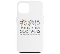 Spoiler Alert God Wins I've Read The Final Chapter Christian Carcasa para iPhone 13
