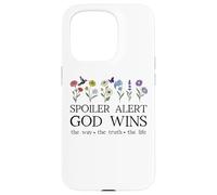 Spoiler Alert God Wins I've Read The Final Chapter Christian Carcasa para iPhone 15 Pro