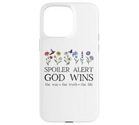 Spoiler Alert God Wins I've Read The Final Chapter Christian Carcasa para iPhone 15 Pro MAX