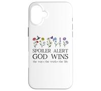 Spoiler Alert God Wins I've Read The Final Chapter Christian Carcasa para iPhone 16 Plus