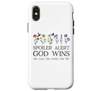 Spoiler Alert God Wins I've Read The Final Chapter Christian Carcasa para iPhone X/XS