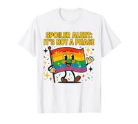 Spoiler Alert It's Not a Phase Cute Rainbow Flag LGBTQ Desig Camiseta