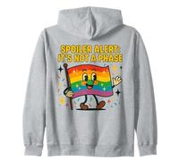 Spoiler Alert It's Not a Phase Cute Rainbow Flag LGBTQ Desig Sudadera con Capucha
