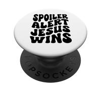 Spoiler Alerta Jesús GANA Christian Happy Resurrection Sunday PopSockets PopGrip Adhesivo