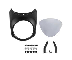 Spoiler arabrisas para CB650R para CB1000R 2018 2019 2020 Parabrisas | Para CB 1000R 650R Protector Parabrisas Motocicleta Faro Carenado Cubierta Capó Frontal Máscara(Matt black-A)