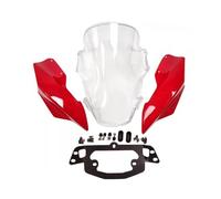 Spoiler arabrisas para Ducati para Monstruo 797821 1200S 17-23 Parabrisas | Accesorios Cubierta Deflector Escudo Parabrisas Motocicleta 2017-2023(E-Transparent)