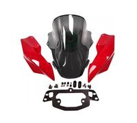 Spoiler arabrisas para Ducati para Monstruo 797821 1200S 17-23 Parabrisas | Accesorios Cubierta Deflector Escudo Parabrisas Motocicleta 2017-2023(A-Smoke Grey)