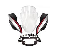 Spoiler arabrisas para Ducati para Monstruo 797821 1200S 17-23 Parabrisas | Accesorios Cubierta Deflector Escudo Parabrisas Motocicleta 2017-2023(A-Transparent)