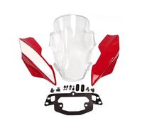 Spoiler arabrisas para Ducati para Monstruo 797821 1200S 17-23 Parabrisas | Accesorios Cubierta Deflector Escudo Parabrisas Motocicleta 2017-2023(D-Transparent)