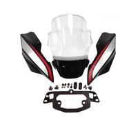Spoiler arabrisas para Ducati para Monstruo 797821 1200S 17-23 Parabrisas | Accesorios Cubierta Deflector Escudo Parabrisas Motocicleta 2017-2023(A-Transparent Black)
