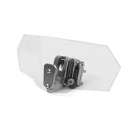Spoiler Arabrisas para Kymco para Agility 125 para Centro Deflector | 2017 extensión Universal parabrisas alerón ajustable Deflector parabrisas con abrazadera adecuado(Small size C)