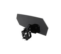 Spoiler arabrisas para Kymco para Agility 125 para El Centro 2017 | Clip Levantado Universal Motocicleta Deflector Aire Alerón Extensión Parabrisas(Black-Black Bracket)