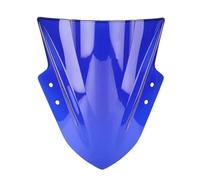 Spoiler arabrisas para Ninja 300 250 2013-2017 Parabrisas | Para ZX300 para EX300R 2013 2014 2015 2016 2017 parabrisas motocicleta doble burbuja(Azul)