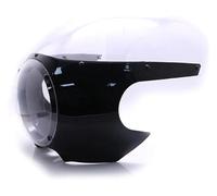 Spoiler cúpula para Sportster 883 1200 XL883 XL1200 para Dyna 5 3/4 "Faro Brillante Carenado Máscara Parabrisas Protección Pantalla Pare-brise(Clear)