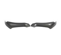 Spoiler de Labios de Parachoques Delantero Look Sporty Bumper Protector para X3 F25 X4 F26 M Sport 2014 a 2018 2pcs ABS Black (Estilo de Fibra de Carbono)