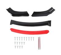 Spoiler del Parachoques Delantero Divisor de Labios Elegante Kit de Cuerpo de automóvil Universal Robusto con Barras de Soporte para 1 Serie E90 E91 A3 Mercedes W117 ABS Negro