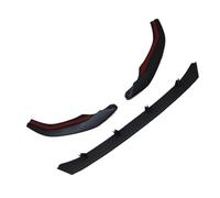 Spoiler Delantero 3 Uds Parachoques Delantero del Coche Alerón Divisor Difusor Bodykit Tuning para A4 S4 B9 para TDI Sedan/Avant 2020-2025(Matte Carbon Look)
