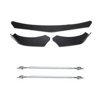 Spoiler Delantero para Dodge para Challenger para SRT para SXT para RT Parachoques Delantero Alerón Divisor De Labios + Varillas De Puntal Alerón Delantero Frontal(Carbon Black)