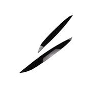 Spoiler Delantero para VW para Golf MK4 GTI TDI SDI R32 FSI GL para GLS Variant 1997-2005 Cubierta Cejas Faros Delanteros Coche 2 Piezas Alerón Frontal(Glossy Black)