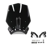 Spoiler Parabrisas Compatible Con CB650R 2024 2025 Parabrisas Delantero Motocicleta Flujo Aire Deflector Viento Mosquitera Cubierta Visera Accesorios(Black1)