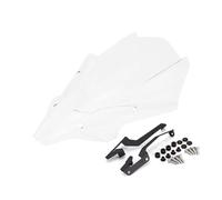 Spoiler Parabrisas Compatible Con Yamaha Para MT-07 2021-2026 Parabrisas De Motocicleta Accesorios Pantalla Frontal Transparente/negro Ahumado(White)