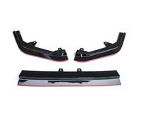 Spoiler Parachoques Delantero De Coche Alerón Lateral Deflector Kit Carrocería para Civic 11. ª Generación 2022 2023 3 Uds Alerones Coche(Black Red)