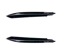 Spoiler Wing 2X para Serie 5 G30 M para Sport para M-Tech 525i 530i 540i 2017 Adelante Parachoques Trasero Divisor Canards Labio Spoiler Cubierta Esquina por ABS(Gloss Black)