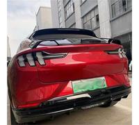 Spoiler Wing Alerón Trasero ABS 3 Piezas Estilo Deportivo para Ford para Mustang Mach-E 2021-2022 Adelante Kit Carrocería Negro Brillante Apariencia Fibra Carbono(Glossy Black)