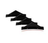 Spoiler Wing Lip Alerón Trasero Universal Brillante Negro Carbono Coche Alerón para Parachoques Trasero Difusor Divisor Curvado Labio Modificado Decoración Estilo(Black Curved)