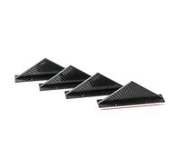 Spoiler Wing Lip Alerón Trasero Universal Brillante Negro Carbono Coche Alerón para Parachoques Trasero Difusor Divisor Curvado Labio Modificado Decoración Estilo(Carbon Flat)