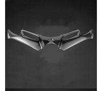 spoilers Deflector De Ala Aerodinámico Para Alerones Delanteros Desnudos De Fuerza Descendente Deportiva Para Ninja 300 Para Ninja250 EX300 2013-2017(Black-b)