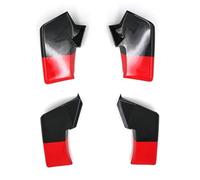 Spoilers Motocicleta Alerón Aerodinámico ala Winglet Carenado Fijo Piezas Motocicleta para Ducati para Streetfighter V4S S SP V2 2020-2024 Carenado Spoiler(Negro Rojo)
